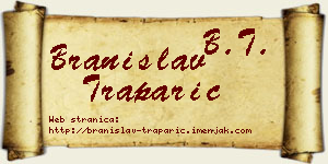 Branislav Traparić vizit kartica